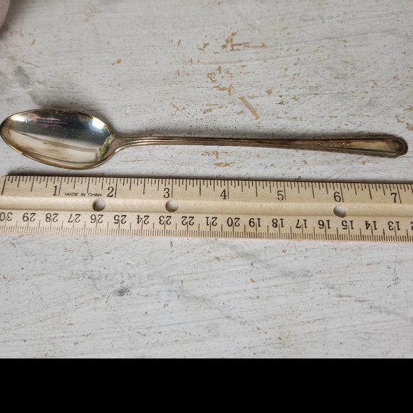 Antique/ VTG H&T Mfg Co Wentworth Silverplated Iced Tea Spoons Set of 12- Silver - Picture 7 of 8